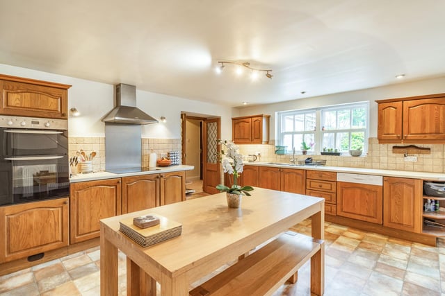 The country style kitchen.