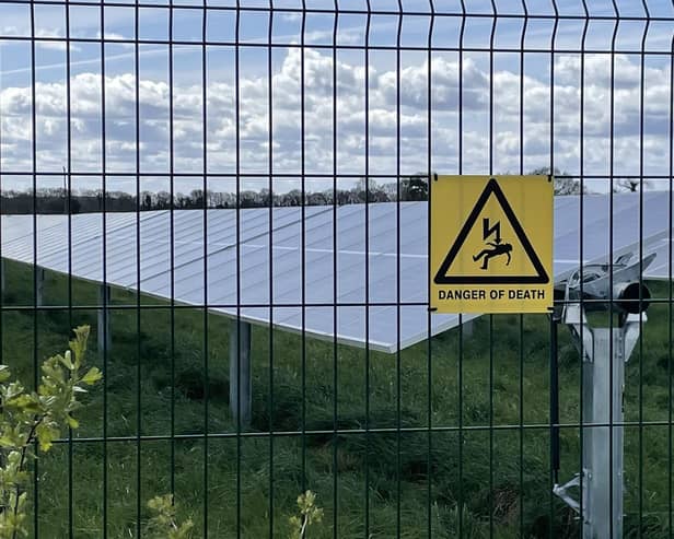 The proposed solar farm and lithium battery storage plant covering 88 hectares of farmland between Scotton and Brearton near Knaresborough was first mooted by UK energy firm Gridserve in early 2021. (Picture contributed)