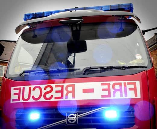 Fire crews were called to a two-vehicle collision in the middle of Harrogate last night.