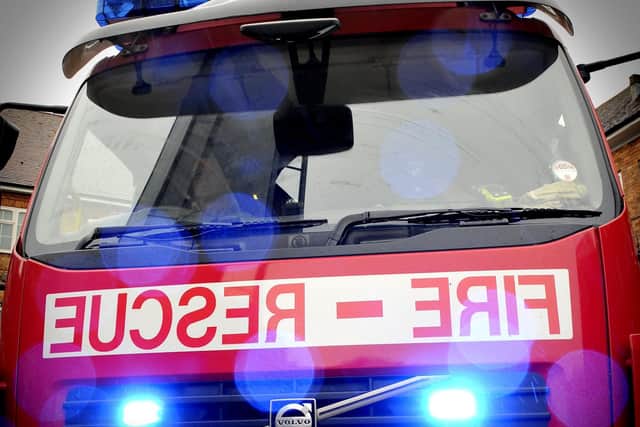 Fire crews were called to a two-vehicle collision in the middle of Harrogate last night.