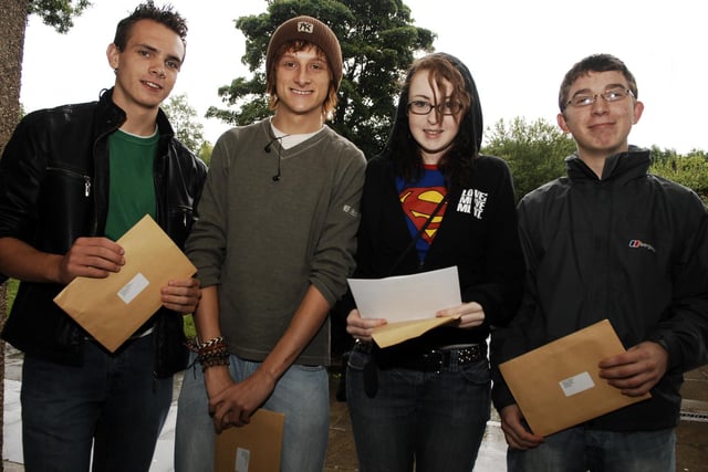 Rossett School in 2008 - Richard Geddes, Tom Light Owler, Jinnie Powell and Daniel Simpson