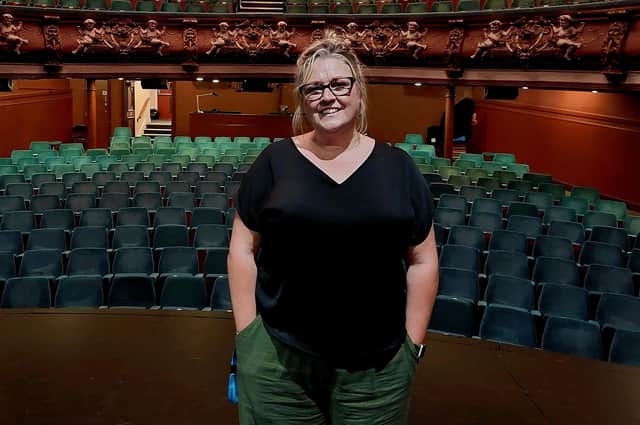 Head of Operations Caroline Lowe, who keeps the whole place ticking over, performing an amazing job of looking after the building on behalf of the theatre trust for the council.
