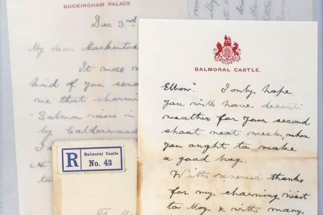 Royal Family Autograph Letters relating to The Mackintosh – estimate: £1,000-2,000