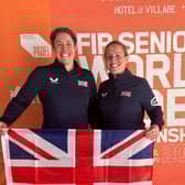 Harrogate teacher Sophie Cousins of Ashville College  (left) and Angela Crossley,  representing Team GB in the Padel Federation’s Seniors World Championships in Spain. (Picture contributed)