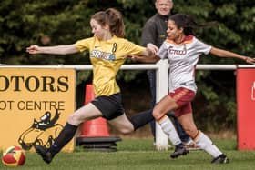 Knaresborough Town Women thrashed Bradford City Under-21s at Manse Lane on Sunday afternoon. Pictures: Caught Light Photography