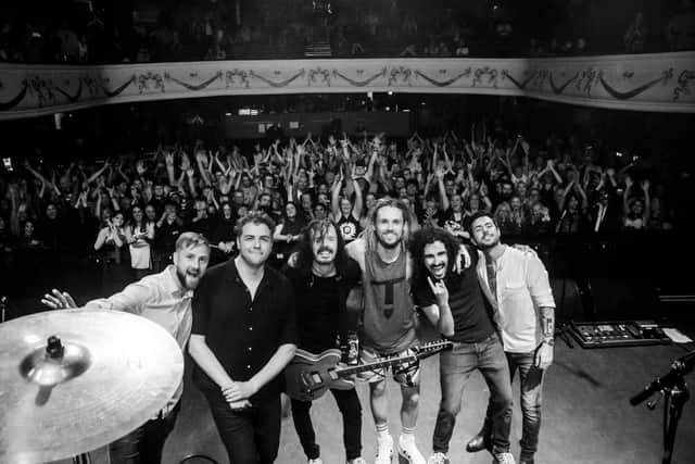 Triumph at a legendary rock venue in London - Harrogate's Jay Apperley, third from left, with his band UK Foo Fighters on stage at their recent show at O2 Shepherd's Bush Empire. (Picture Edyta Krzesak)