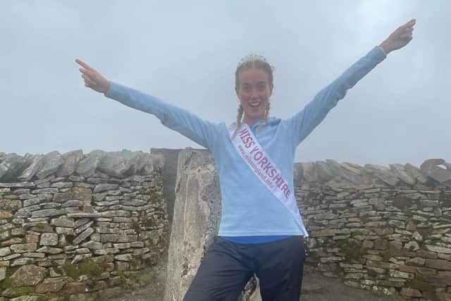 Peak of achievement - Harrogate personal trainer Chloe Mcewen's efforts in The Three Peaks Challenge raised £1,712 for the charity Mind in Harrogate who she volunteers for.(Picture contributed)