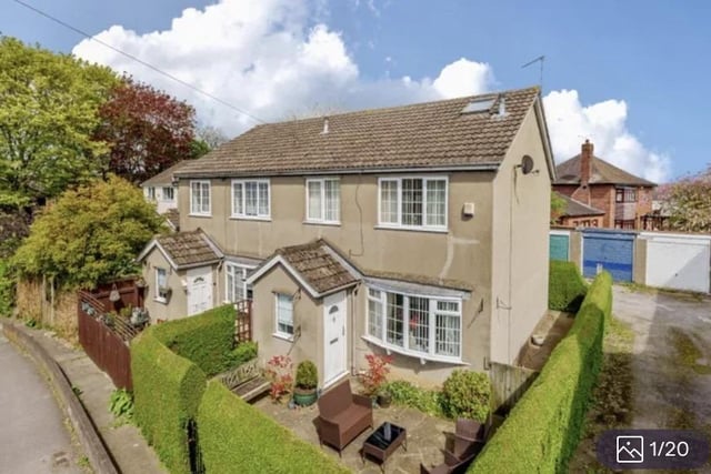 The three bedroom end terrace house is for sale with Hunters at the guide price of £215,000