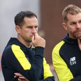 Harrogate Town's management team of Paul Thirlwell, left, and Simon Weaver are still weighing up their options heading into the January transfer window. Pictures: Matt Kirkham