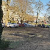 Repairing the grass - North Yorkshire Council says the green at Crescent Gardens will be restored to its former glory prior to the Christmas ice rink. (Picture Graham Chalmers)