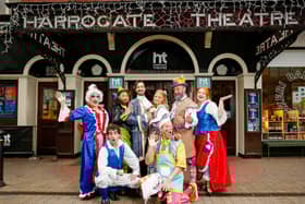 An outstanding panto at Harrogate Theatre - The leading cast members of the current production of Beauty and the Beast. (Picture contributed)