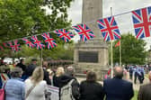 Partnered organisations, the Harrogate Band and the Air and Sea Cadets came together to mark the milestone at the Cenotaph.