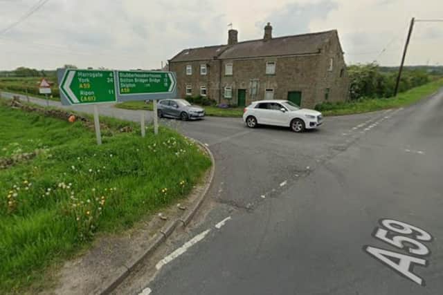 A motorcyclist has been left ‘in a serious condition’ following a collision on the A59 at Hampsthwaite near Harrogate