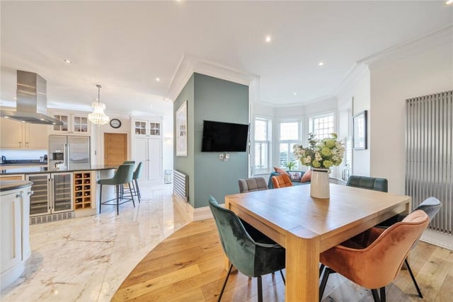 The stunning open plan arrangement on the ground floor.