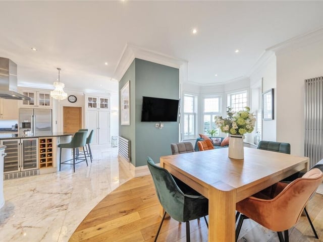 The stunning open plan arrangement on the ground floor.