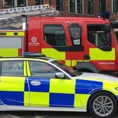 North Yorkshire Fire & Rescue Service responded to reports of a large number of youths inside an unsafe derelict building in Harrogate town centre who were throwing items from the roof. (Picture contributed)