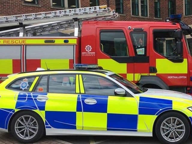 North Yorkshire Fire & Rescue Service responded to reports of a large number of youths inside an unsafe derelict building in Harrogate town centre who were throwing items from the roof. (Picture contributed)