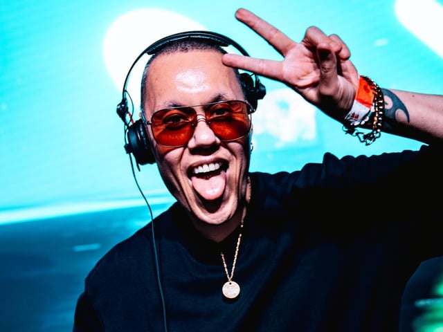 Gok Wan kept the energy high as he entertained thousands of house music fans at the festival on the Stray in Harrogate