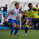 Harrogate Town kicked-off their pre-season campaign with a 1-0 win over Guiseley on Tuesday evening. Picture: Matt Kirkham