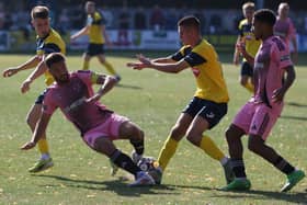 Tadcaster were beaten 3-0 at home by Macclesfield in the FA Cup first qualifying round. Picture: Craig Dinsdale