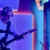 Blues rock with a message - Guitarist SteveB of Harrogate band Never2Late who have just released a new single. (Picture contributed)