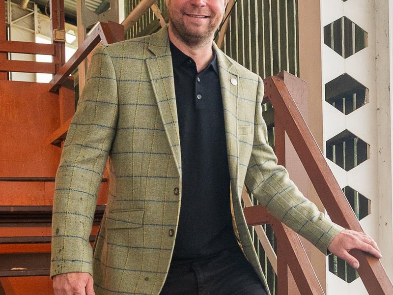 YouTuber Olly Harrison struts his stuff at the 'Farm to Fashion' fashion show