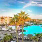 The Barceló Fuerteventura Mar's main pool and bar area