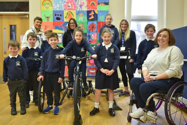 A Harrogate primary school is set to cycle 1000 miles to raise money for a new school playground