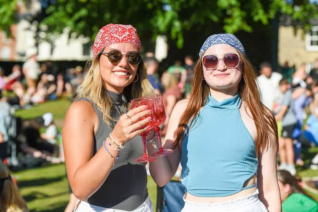 Glastonbury comes to Knaresborough - Youngsters enjoying the free Party in the Castle event. (Picture Mike Whorley Photography)