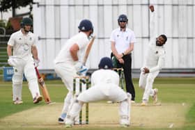 Harrogate CC's Sri Lankan spinner Ishan Abeysekara was the star of the show during Saturday's victory over Stamford Bridge. Pictures: Gerard Binks