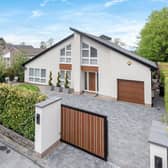 The front aspect of the unique Harrogate property now for sale.