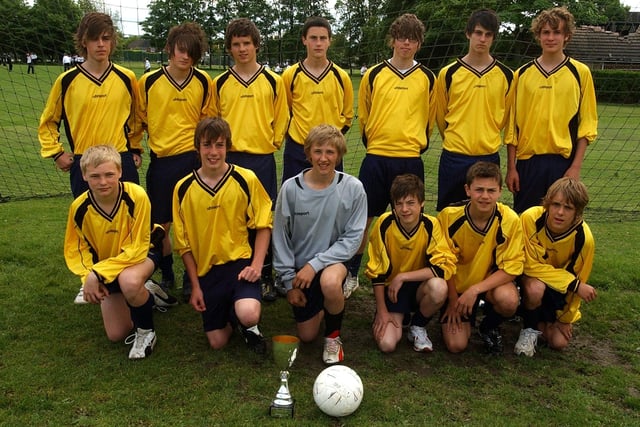 St. Aidan's Church of England High School U15 Football team that won the Harrogate and Craven Trophy in 2007