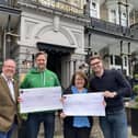 The second annual Fat Badger and Your Harrogate Radio Golf Day for charity - Simon Cotton, MD of HRH Group, Sue Cawthray of Harrogate Neighbours, David Moss, Director at Sporting Influence and Adam Daniel, Director of Your Harrogate Radio. (Picture contributed)