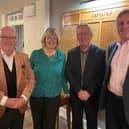Pannal GC captains Clare Davies and Martin Boyle with Kevin Lynch, left, and Howard Clark, second from right. Picture: Submitted