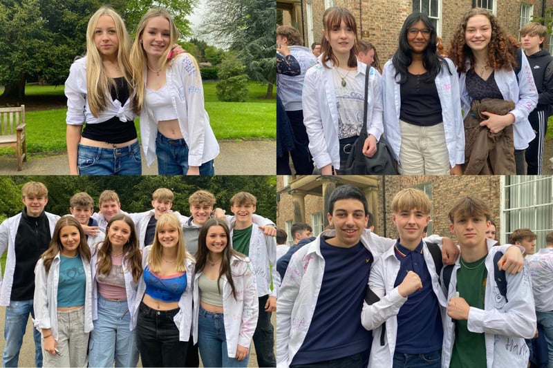 Year 11 students at Ripon Grammar School say their farewells during a celebratory leavers' assembly, which was filled with both laughter and tears.