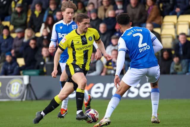 Harrogate Town were held to a 1-1 draw by fellow League Two strugglers Gillingham. Pictures: Matt Kirkham