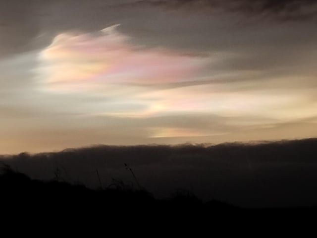 Malcolm Hall took these rainbow cloud shots over Sneaton, Whitby.