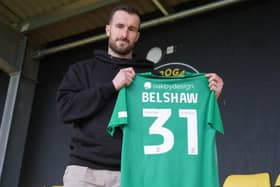 James Belshaw has rejoined Harrogate Town on an emergency loan deal. Pictures: Harrogate Town AFC
