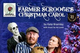 Badapple Theatre Company's Farmer Scrooge’s Christmas Carol will star James Lewis-Knight playing Scrooge while Emily Chattle plays Mrs Cratchitt. (Picture contributed)