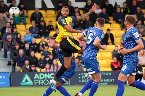 Warren Burrell was one of seven changes that Simon Weaver made to Harrogate Town's starting line-up for Tuesday night's 1-0 Carabao Cup success over Carlisle United. Pictures: Matt Kirkham