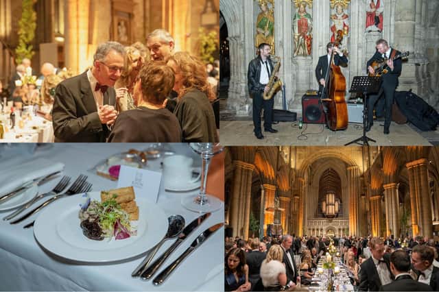 The St Wilfrid's banquet which raised record funds this year took place at Ripon Cathedral under candle lit..