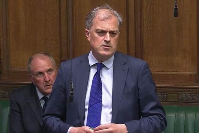 Julian Smith MP speaking during an Urgent Question in the House of Commons about the protection of prison officers.