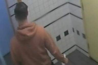North Yorkshire Police are searching for a key witness following a report of sexual assault in a Harrogate toilet