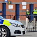 Police have been spotted outside of Elland Road