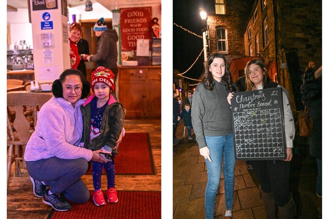 Residents made the most of the events by taking part whilst one young girl wore her best Christmas hat.