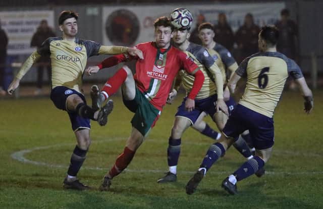 Harrogate Railway scored three times in the first half on their way to a 'brilliant' victory over Ilkley Town at Station View. Picture: Craig Dinsdale