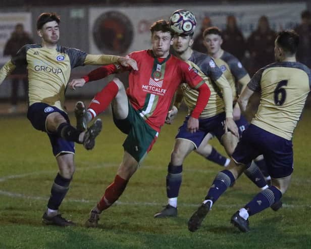 Harrogate Railway scored three times in the first half on their way to a 'brilliant' victory over Ilkley Town at Station View. Picture: Craig Dinsdale