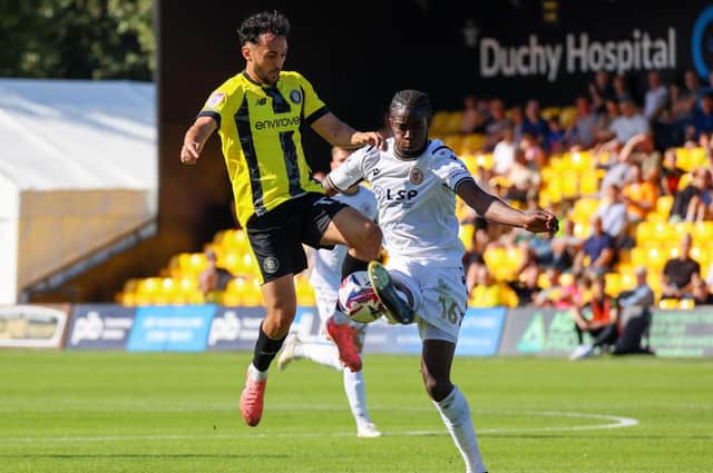 Levi Sutton will remain at Harrogate Town until at least the end of the 2025/26 season. Picture: Matt Kirkham