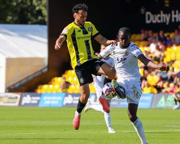 Levi Sutton will remain at Harrogate Town until at least the end of the 2025/26 season. Picture: Matt Kirkham