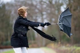 The Met Office has issued a yellow weather warning for strong winds across the Harrogate district